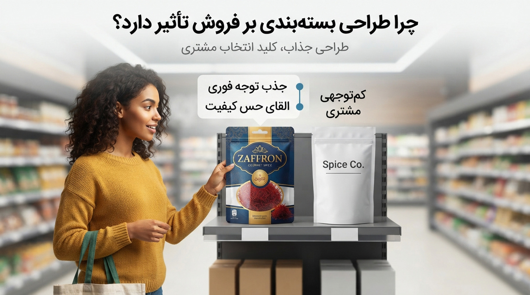 چرا طراحی بسته&zwnj;بندی روی فروش تأثیر دارد؟